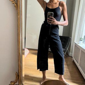 Zara Cropped Wide Leg Jean